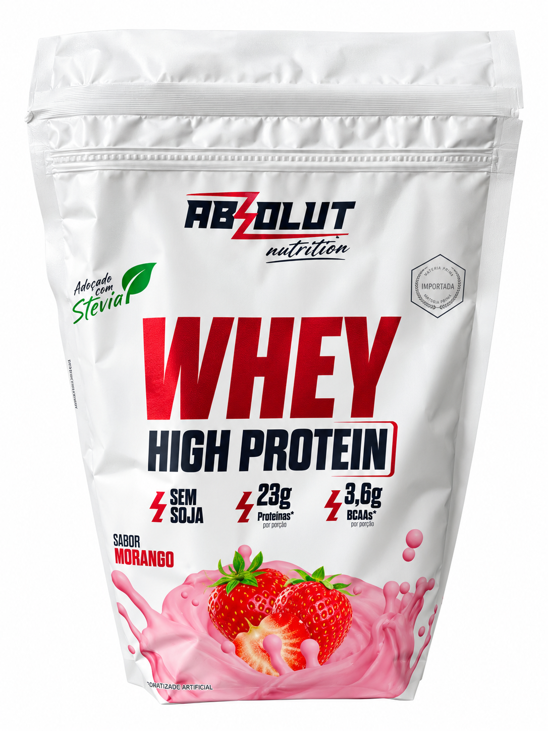 Whey High Protein Absolut Nutrition Morango